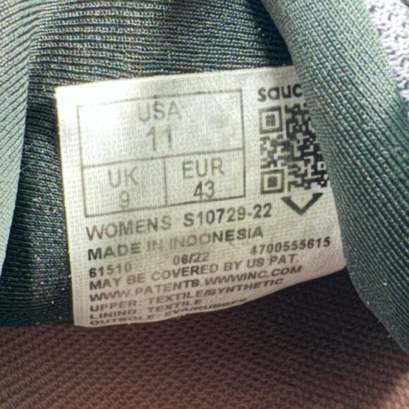 Saucony Ride 15 Women Gray/Purple Running Shoes Size 11 - Picture 8 of 8